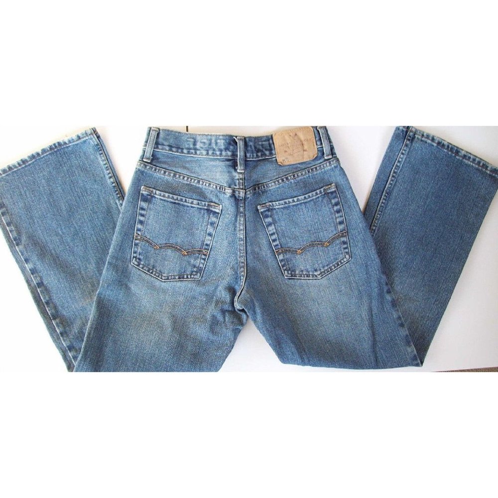 Young Mens AMERICAN EAGLE Bootcut Jeans 28 x 28 Medium Wash - Picture 1 of 5